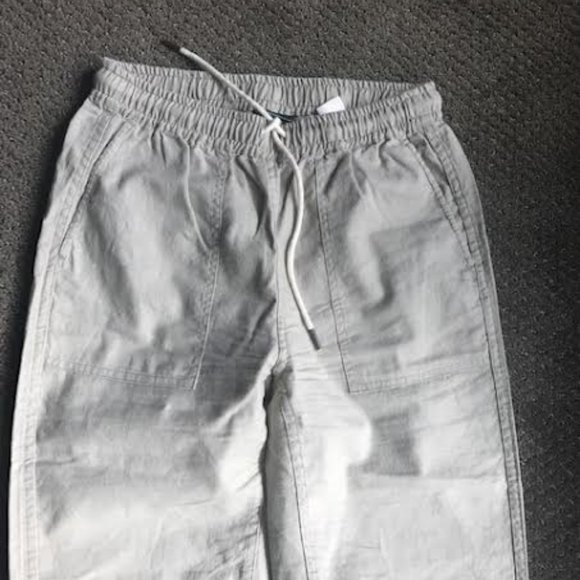 Tan Linen Drawstring Pants from Roots - Picture 3 of 3